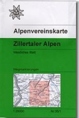 Alpenvereinskarte Zillertaler Alpen West